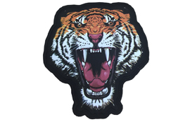 Light Reflective Silicon Embossed Tiger Badge