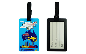 Custom silicone airport luggage tag name tag